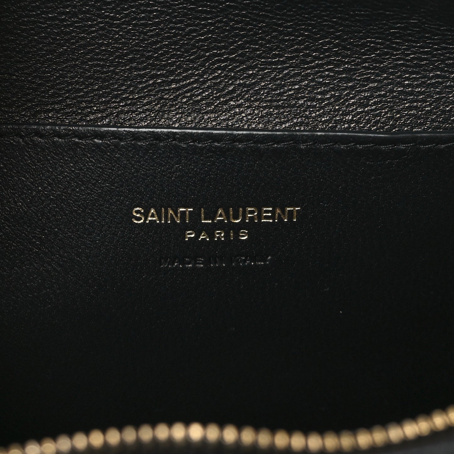Lambskin Long Calypso Pouch Black