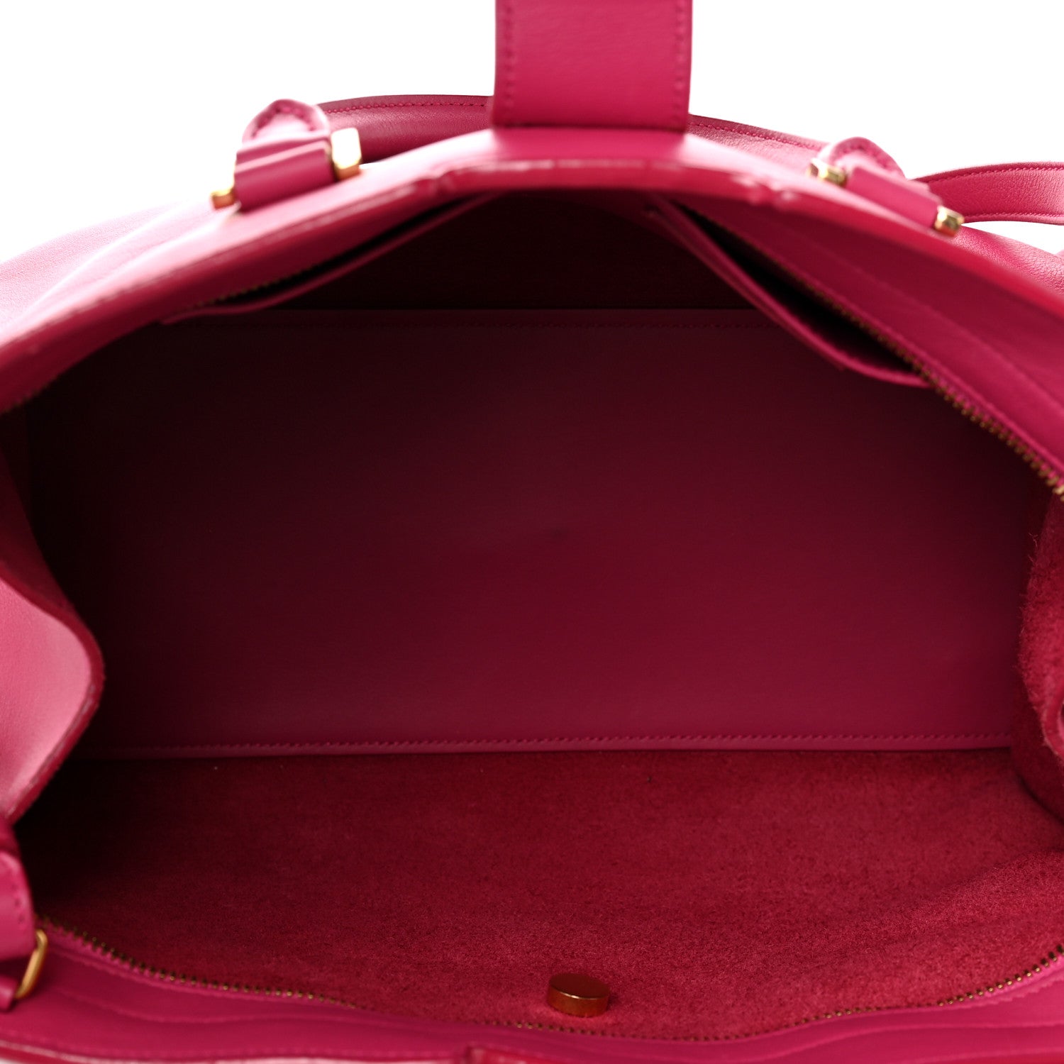 Saint Laurent Calfskin Small Classic Y Cabas Fuchsia 5 of 9