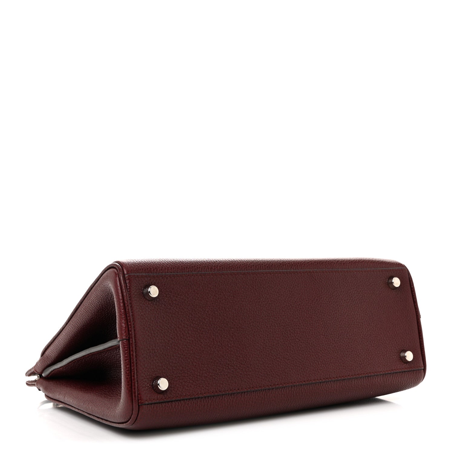 Gucci Grainy Calfskin Small Zumi Top Handle Bag Vintage Bordeaux 4 of 14
