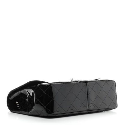 Chanel Patent Quilted Jumbo Double Flap Black 4 of 11