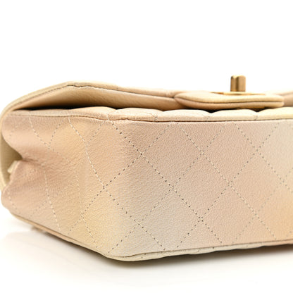 Chanel Metallic Goatskin Quilted Mini Rectangular Flap Gold 9 of 10