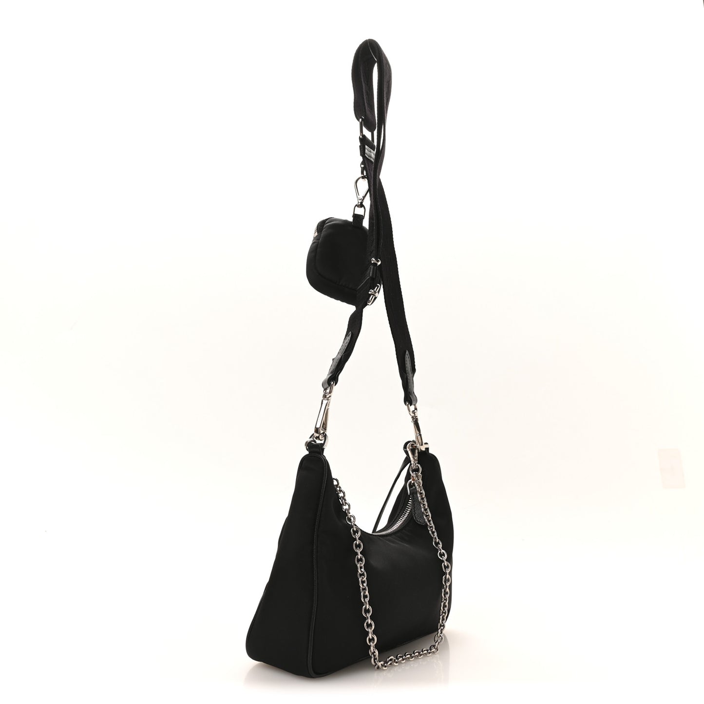 Nylon Re-Edition 2005 Shoulder Bag Black