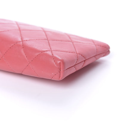 Chanel Lambskin Quilted Valentine Charms Small Cosmetic Pouch Pink 11 of 11