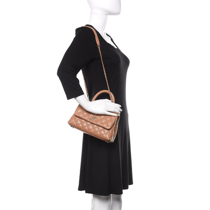 Chanel Caviar Quilted Mini Coco Handle Flap Brown 2 of 10