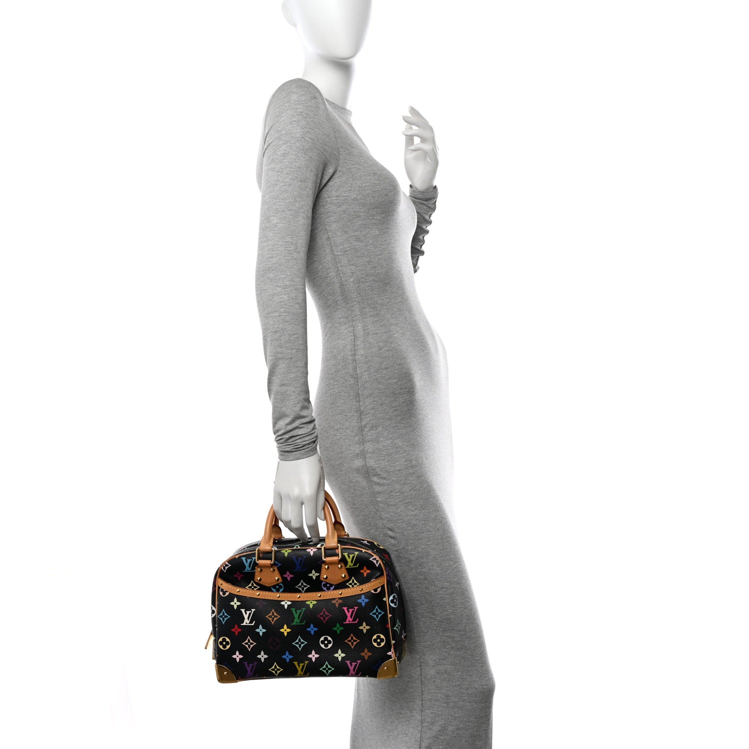 Louis Vuitton Monogram Multicolor Trouville Black 2 of 10