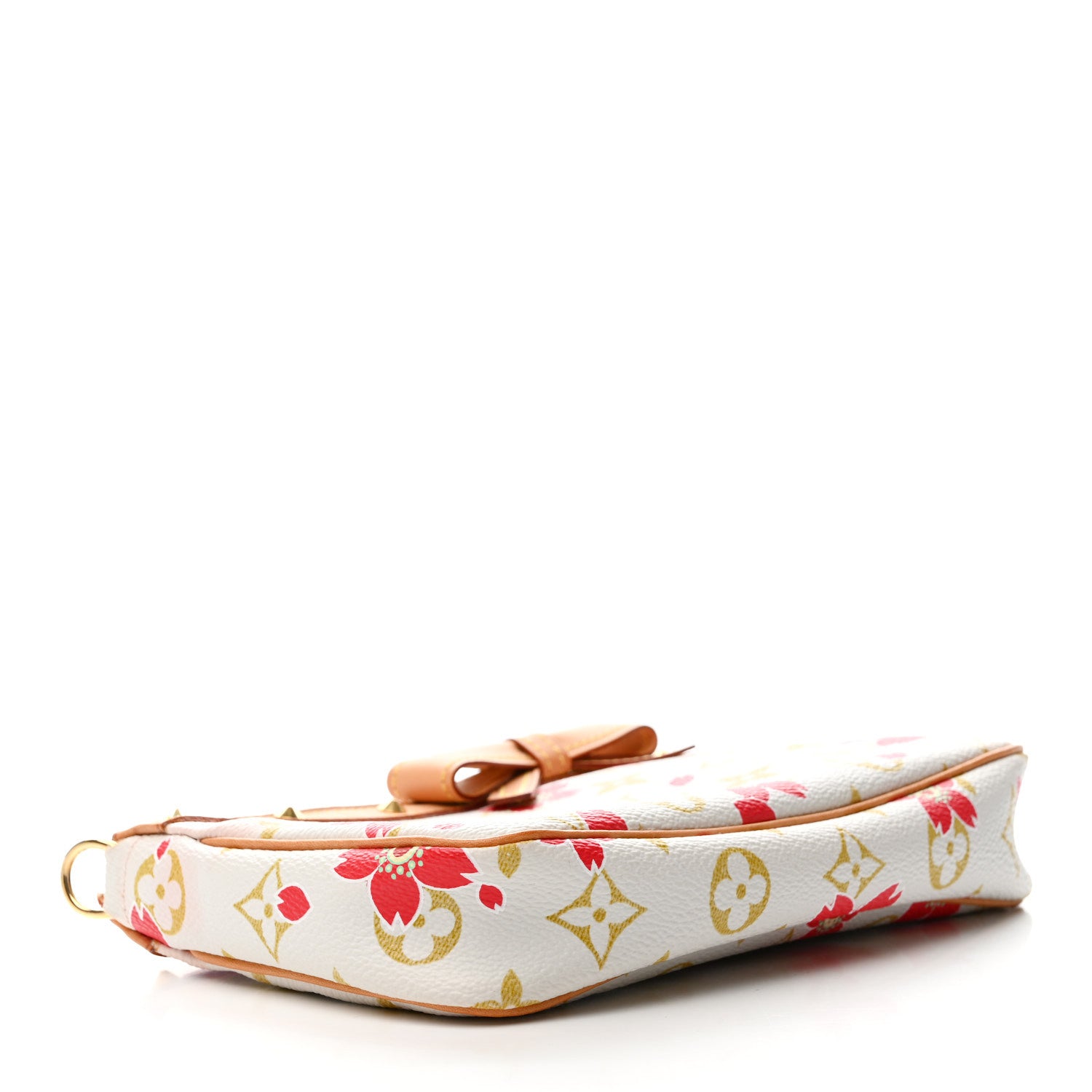 Louis Vuitton Monogram Cherry Blossom Pochette Accessories Red 4 of 15