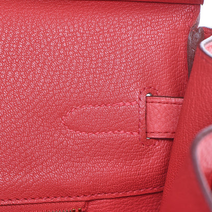 Hermes Taurillon Clemence Birkin 35 Bougainvillea 9 of 33