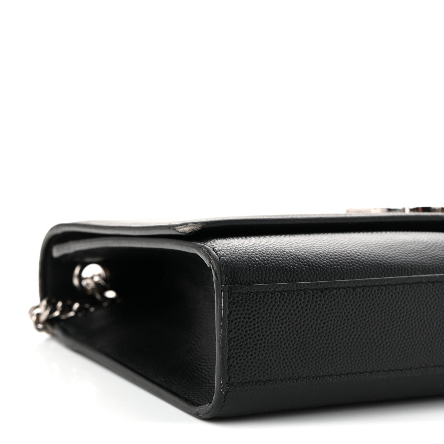 Saint Laurent Grain De Poudre Medium Classic Monogram Kate Satchel Black 9 of 12