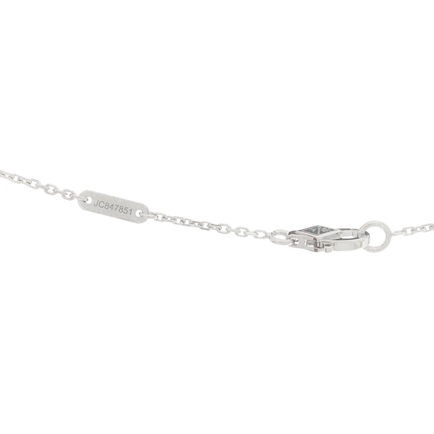 18K White Gold Diamond Mini Frivole Pendant Necklace