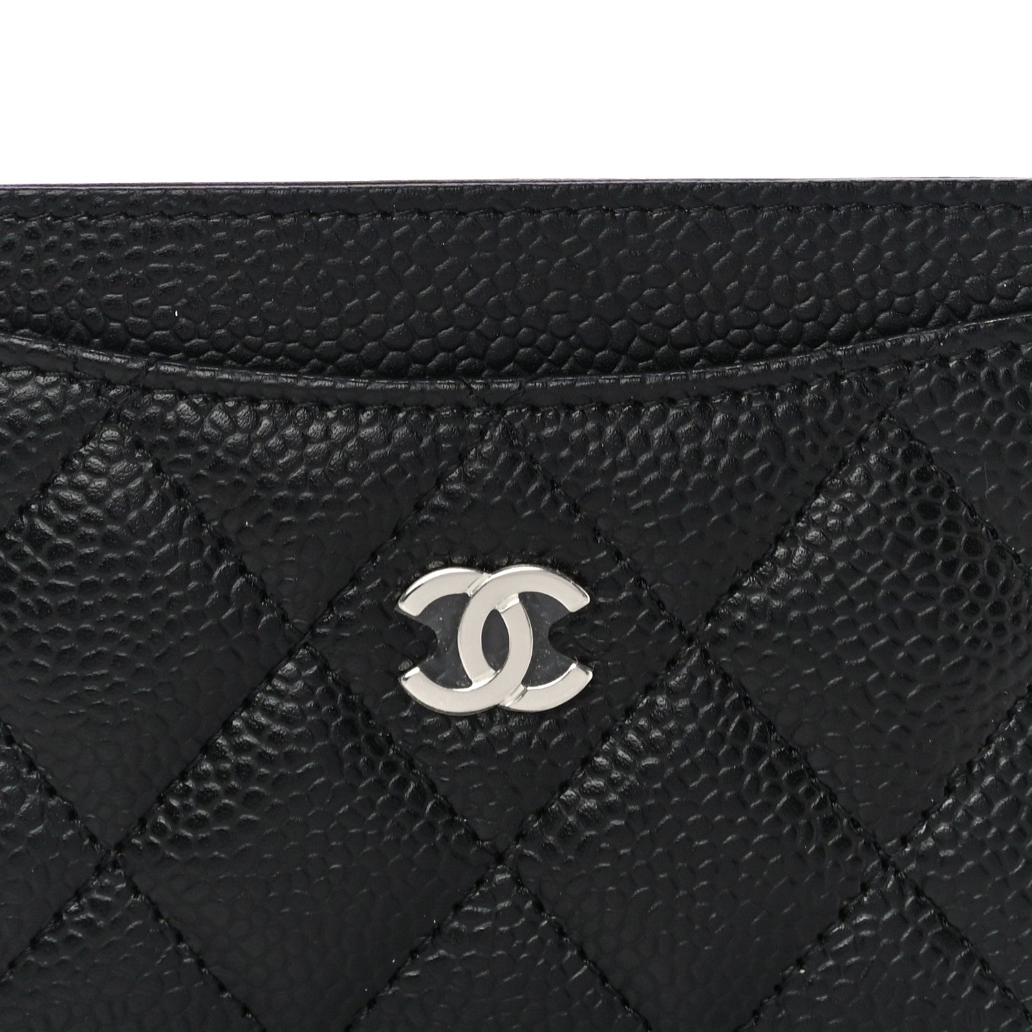 Chanel Caviar Quilted Card Holder Black 9 of 12