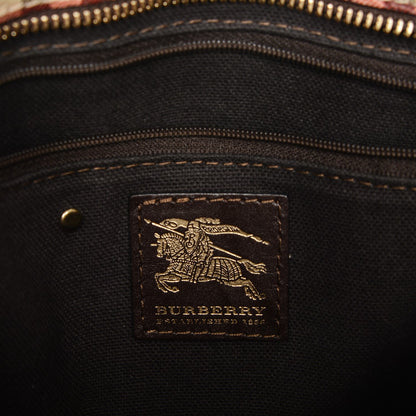 Burberry Haymarket Check Medium Regent Tote Chocolate 6 of 6