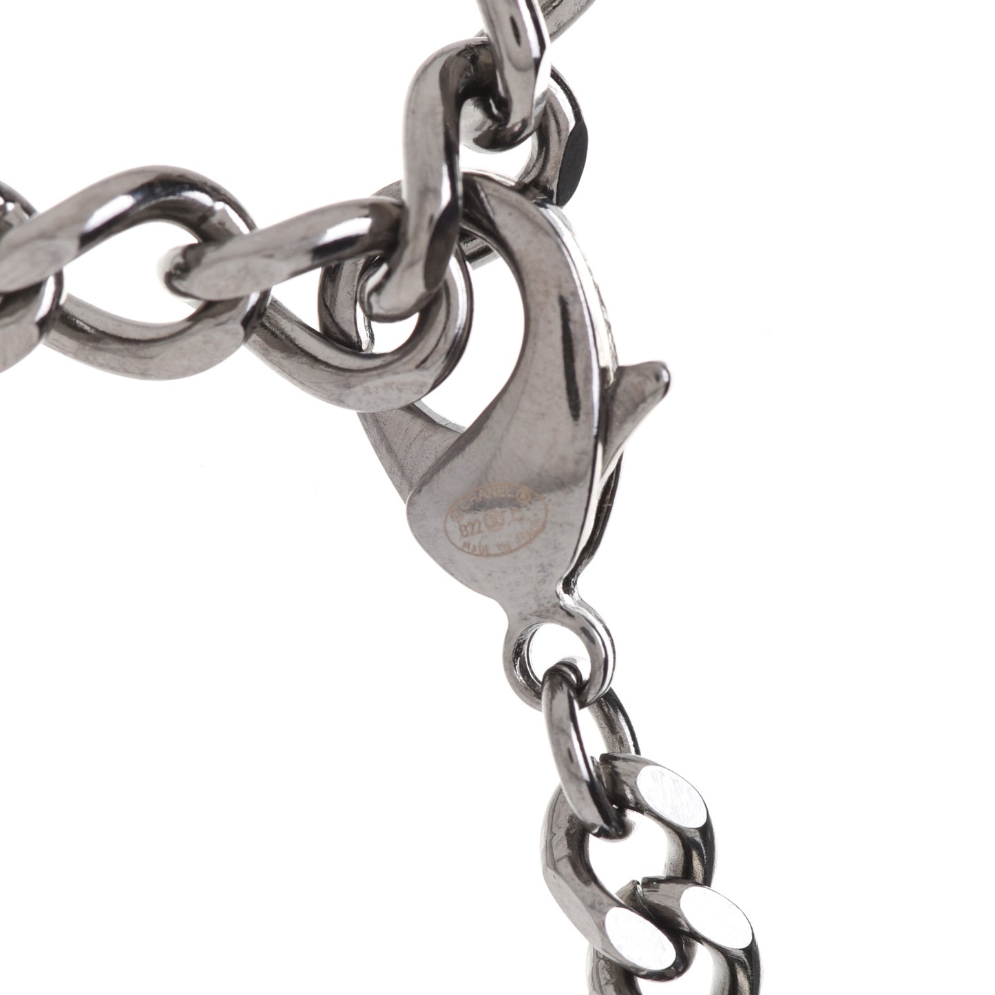 Crystal Star CC Choker Drop Necklace Silver Blue