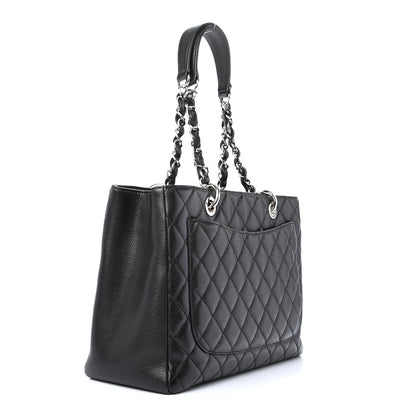 Chanel Caviar Quilted Grand Shopping Tote GST Black 3 of 9