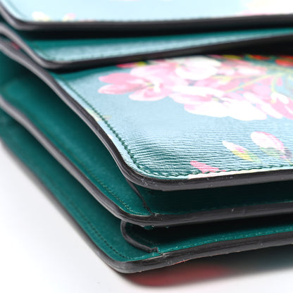 Gucci Calfskin Blooms Print Medium Dionysus Shoulder Bag Bright Emerald Multicolor 7 of 8