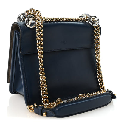 Fendi Vitello Century Opaco F is Fendi Small Kan I Shoulder Bag Blu Scuro 3 of 12