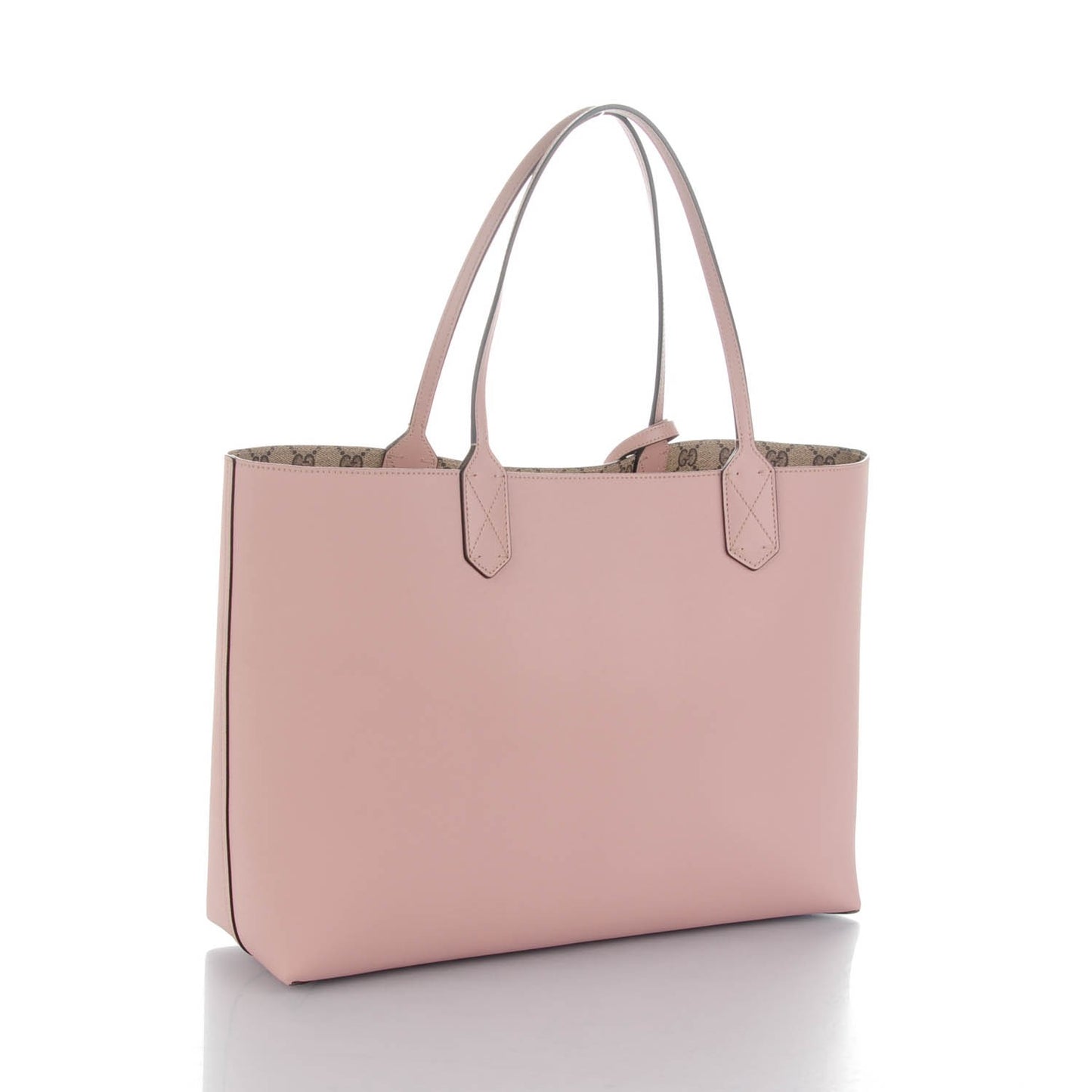 GG Supreme Monogram Medium Reversible Tote Beige Dark Cipria