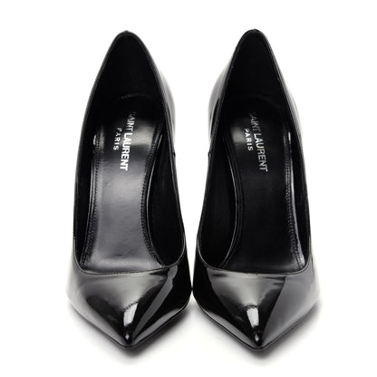 Saint Laurent Patent Opyum 110 Pumps 39 Black Silver 2 of 11