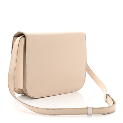 Celine Calfskin Medium Classic Box Flap Bag Cream 3 of 12