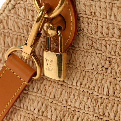 Louis Vuitton Raffia Speedy Bandouliere 30 Natural Tan 12 of 12