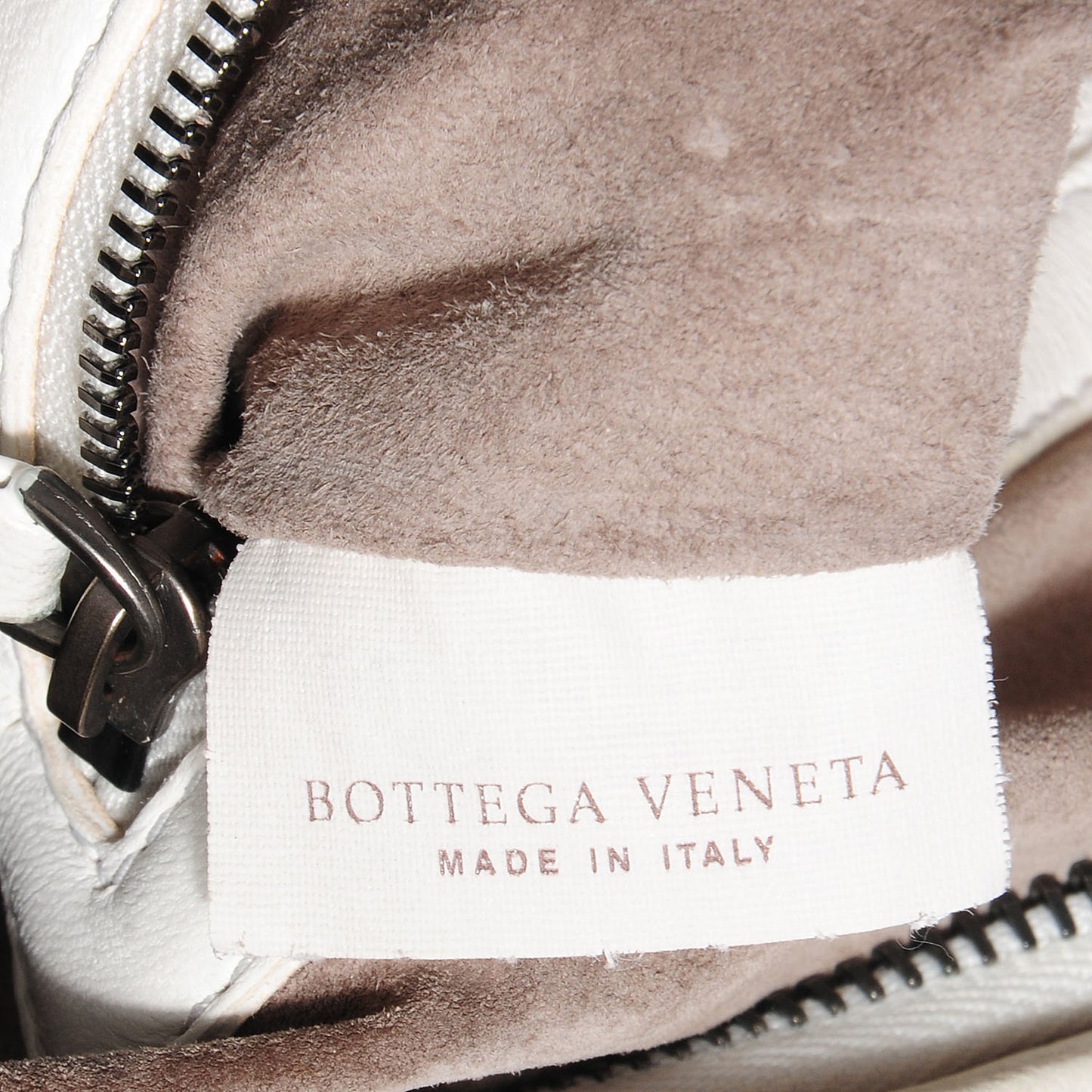 Nappa Intrecciato Large Hobo White