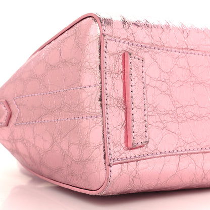 Givenchy Laminated Lambskin Mini Antigona Silk Pink 9 of 10