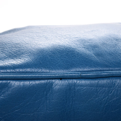 Balenciaga Agneau Medium Blanket Square Tote Bleu De Prusse 13 of 13