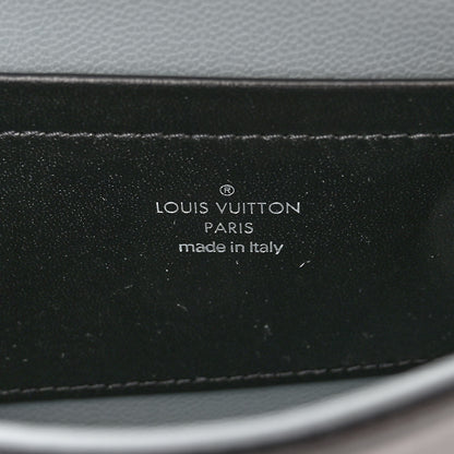 Louis Vuitton Lambskin Embossed Monogram Scarabeo Pochette Coussin Black 6 of 9