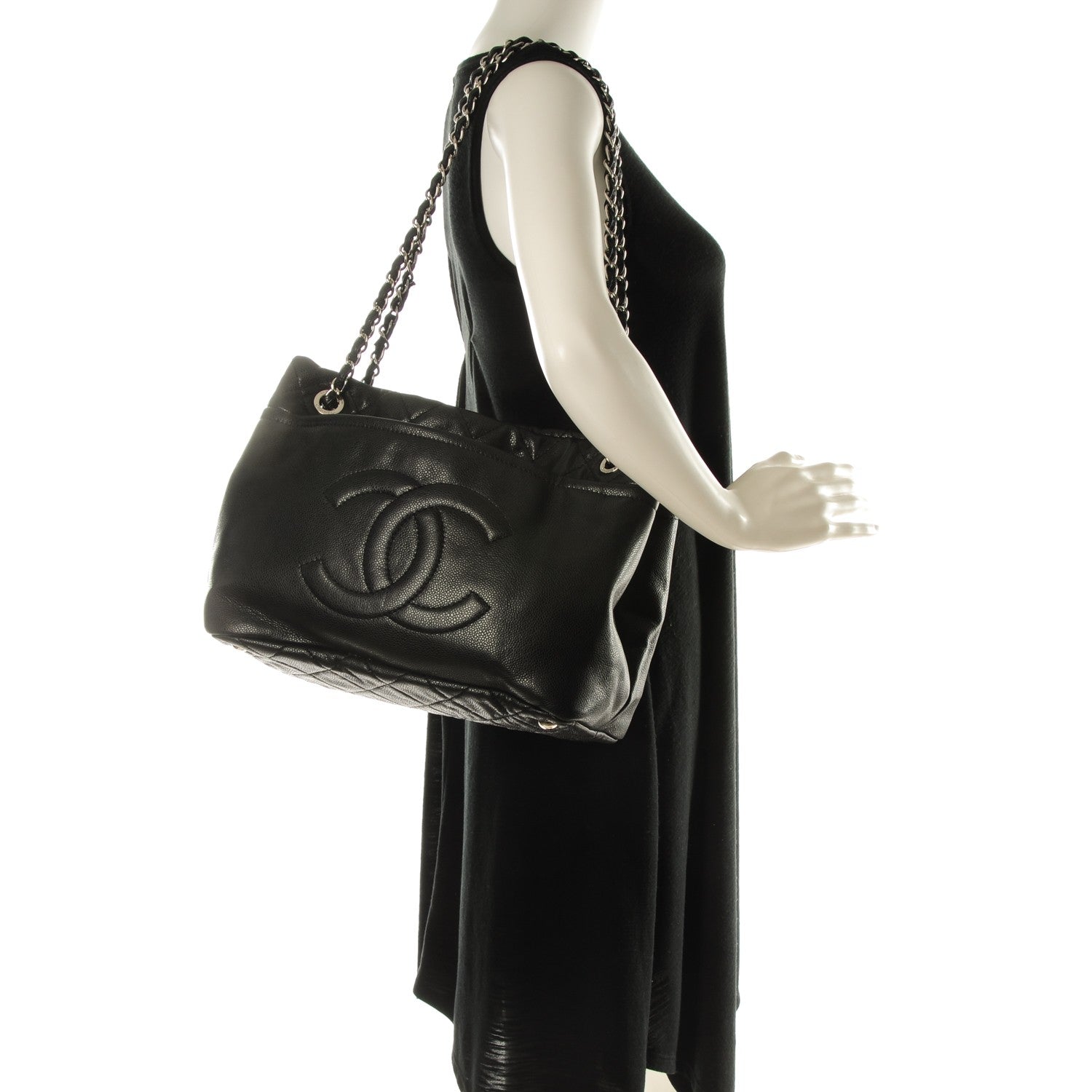 Chanel Caviar Timeless CC Soft Tote Black 2 of 7