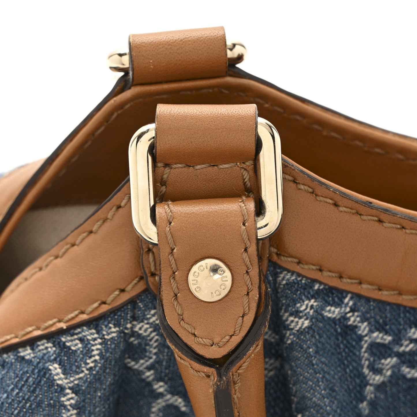 Denim Monogram Medium Sukey Tote Blue