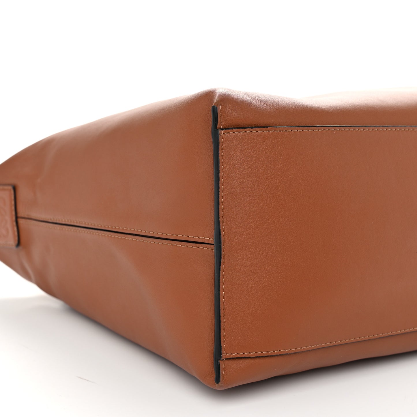 Supple Smooth Calfskin Jacquard Cubi Crossbody Bag Tan