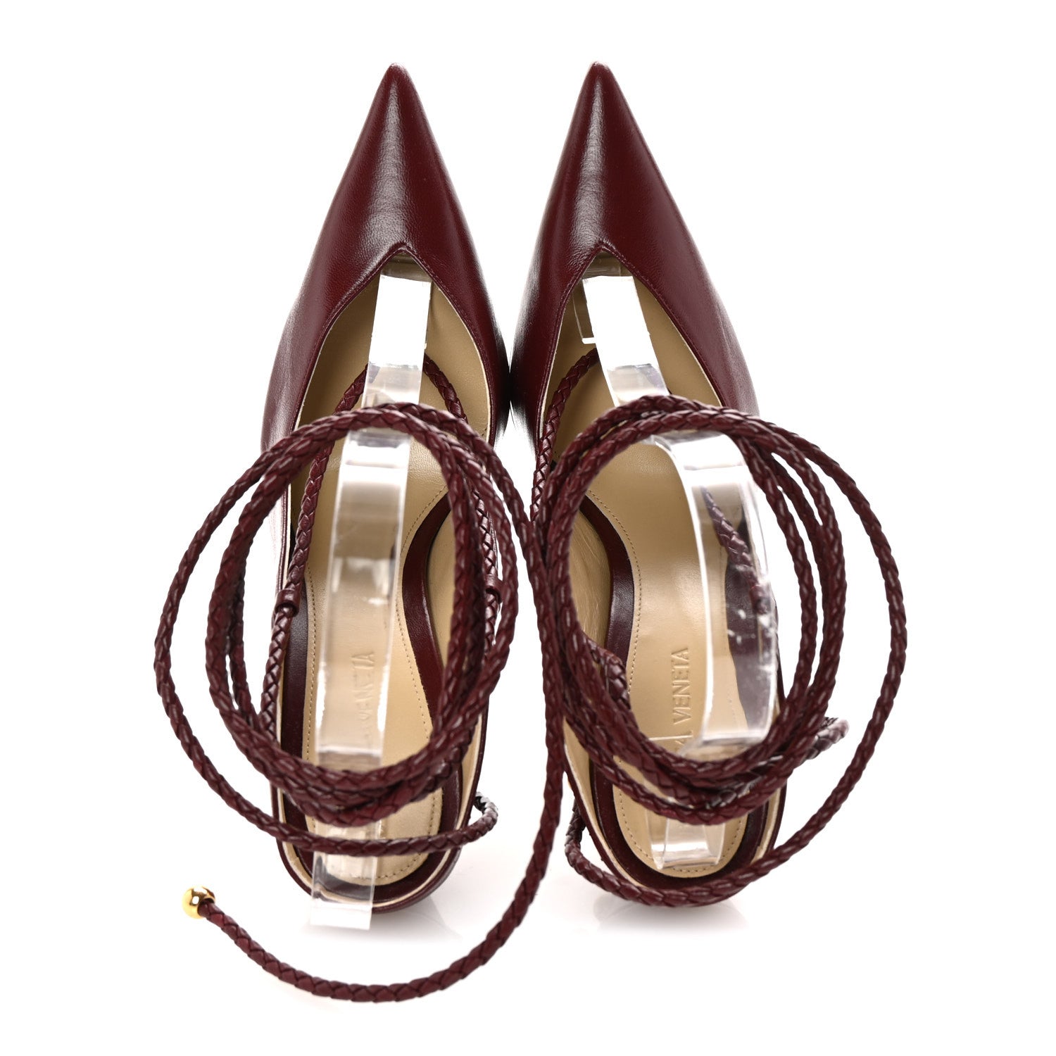Bottega Veneta Nappa Spritz Pumps 36.5 Cherry 2 of 8
