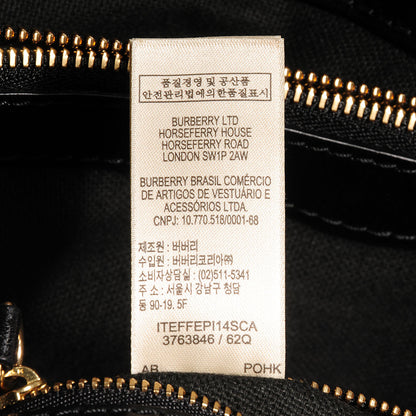 Burberry House Check Bridle Calfskin Medium Lynher Tote Black 8 of 10