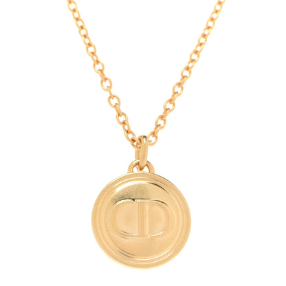 Christian Dior Metal CD Logo Necklace Gold 4 of 6