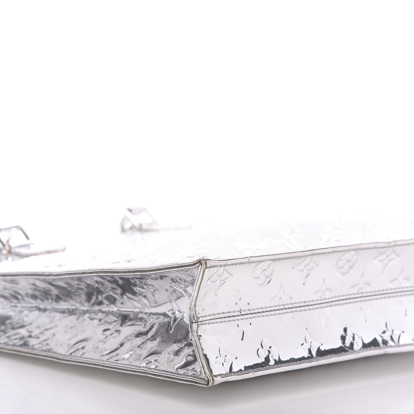 Monogram Miroir Sac Plat Silver
