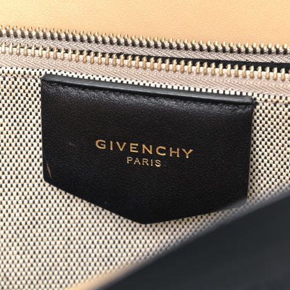 Givenchy Calfskin Chain Embossed Medium Bond Shopper Tote Black 5 of 5