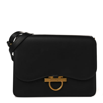 Salvatore Ferragamo Calfskin Joanne Crossbody Black 1 of 10