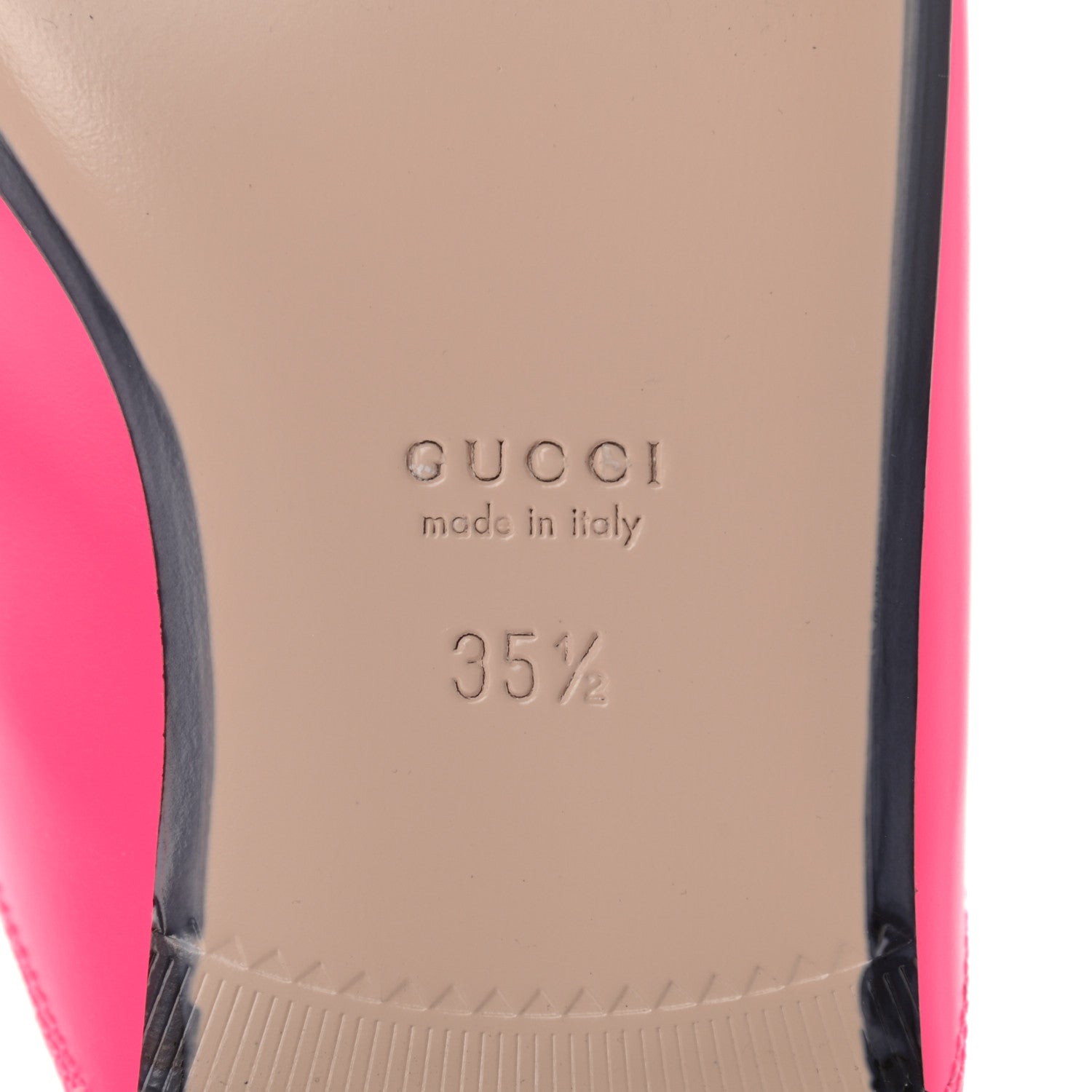 Gucci Calfskin Womens Princetown Slippers 35.5 Fuxia Fluo 6 of 8
