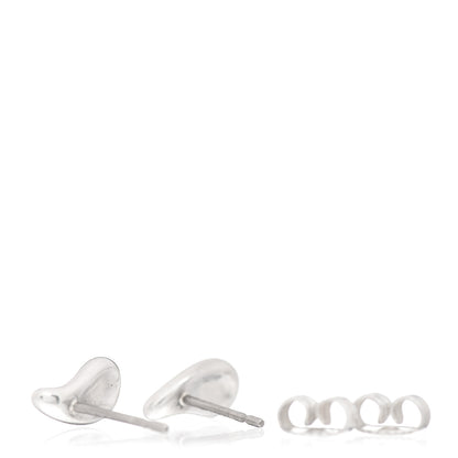 Tiffany Sterling Silver 10mm Elsa Peretti Teardrop Earrings 3 of 4