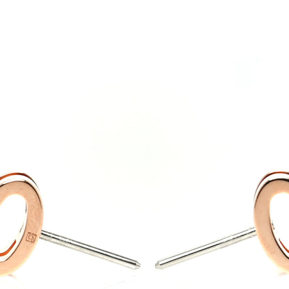 Hermes Rose Gold Lacquered Mini Pop H Earrings Vert Fizz 3 of 6