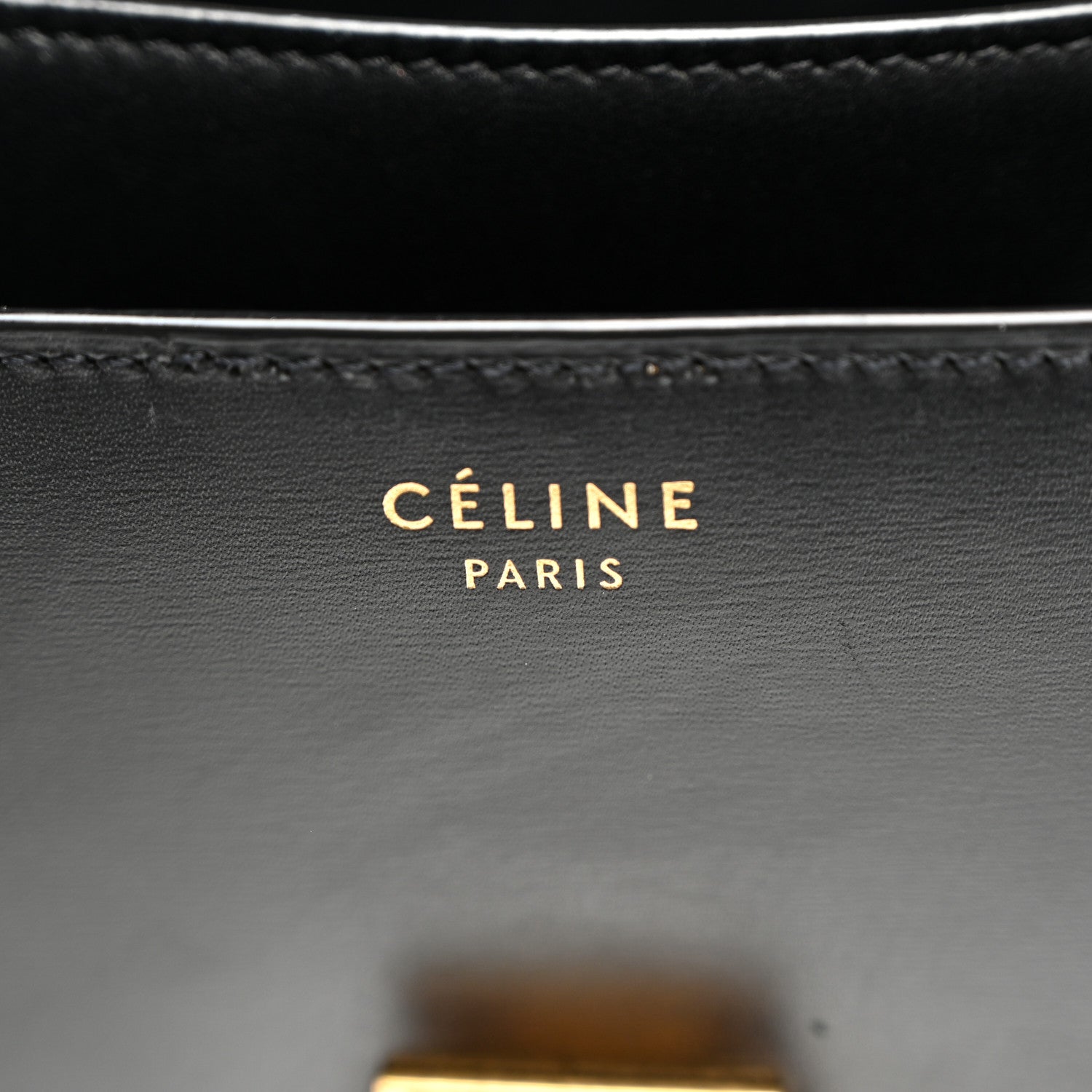 Celine Box Calfskin Medium Classic Box Flap Bag Black 6 of 11