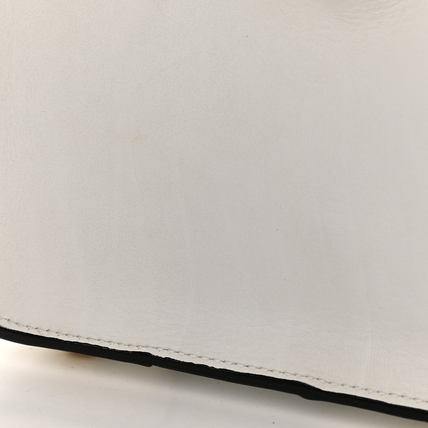 Satin Calfskin Mini Bi-Color Luggage White Black