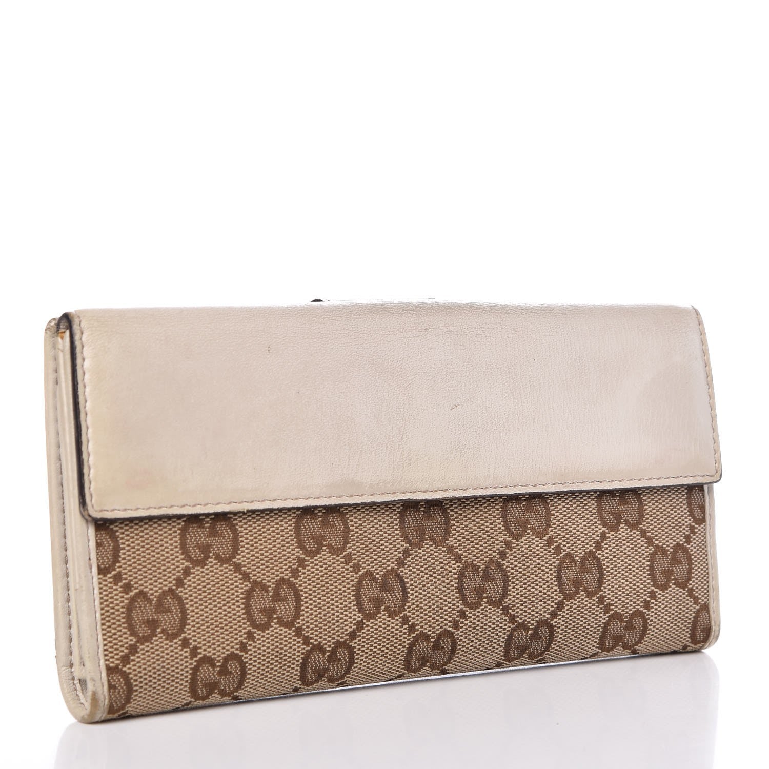 Gucci Monogram Heart Continental Wallet Off White 3 of 18