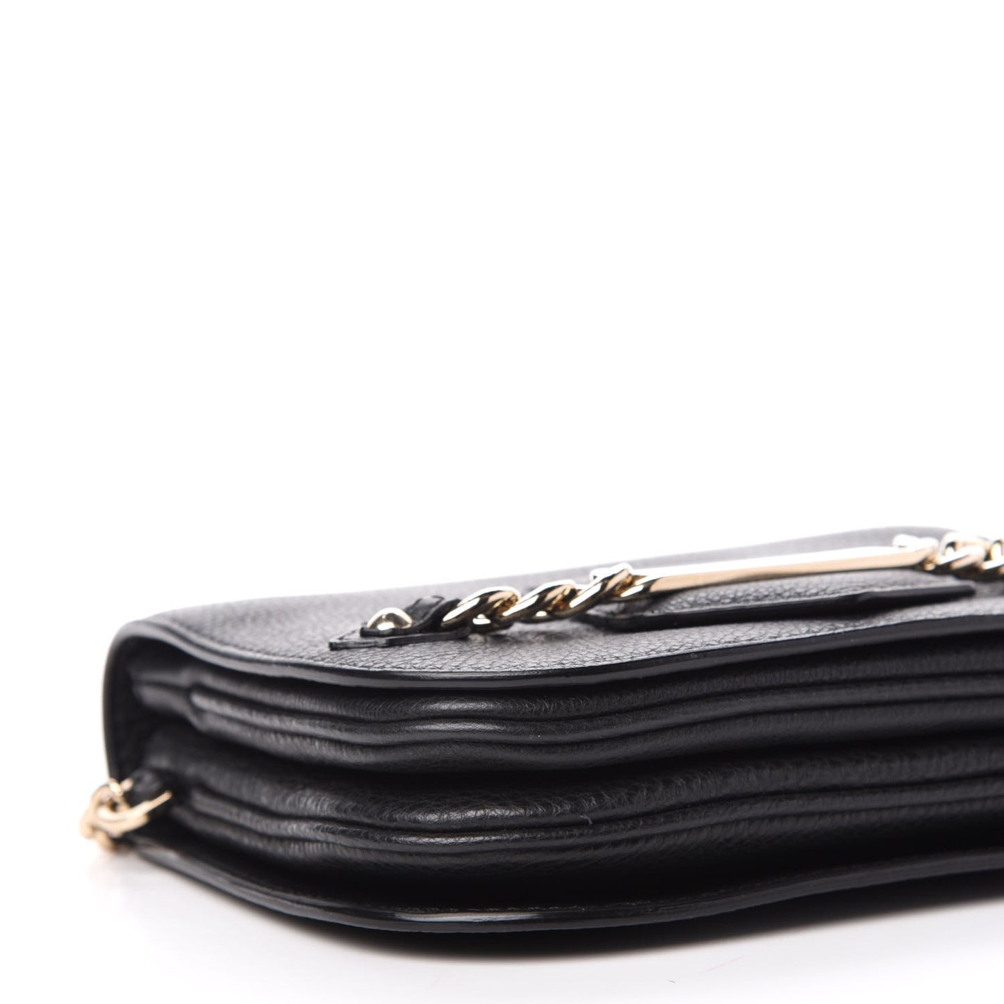 Calfskin Shadow Crossbody Bag Black