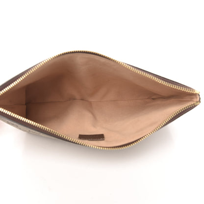 Gucci GG Supreme Monogram Large Ophidia Pouch Clutch Brown 5 of 8