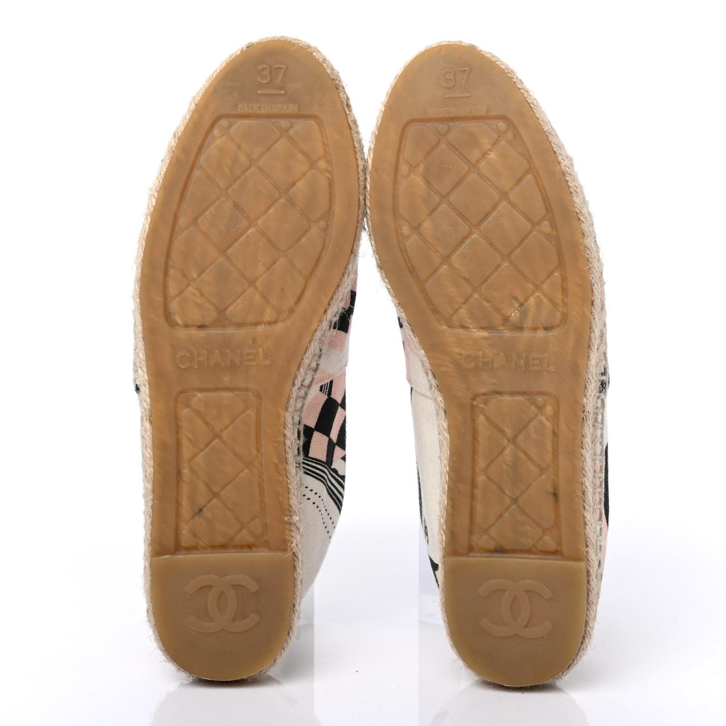 Fabric CC Espadrilles 37 Pink White Black