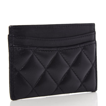 Chanel Lambskin Quilted Card Holder Black 3 of 8