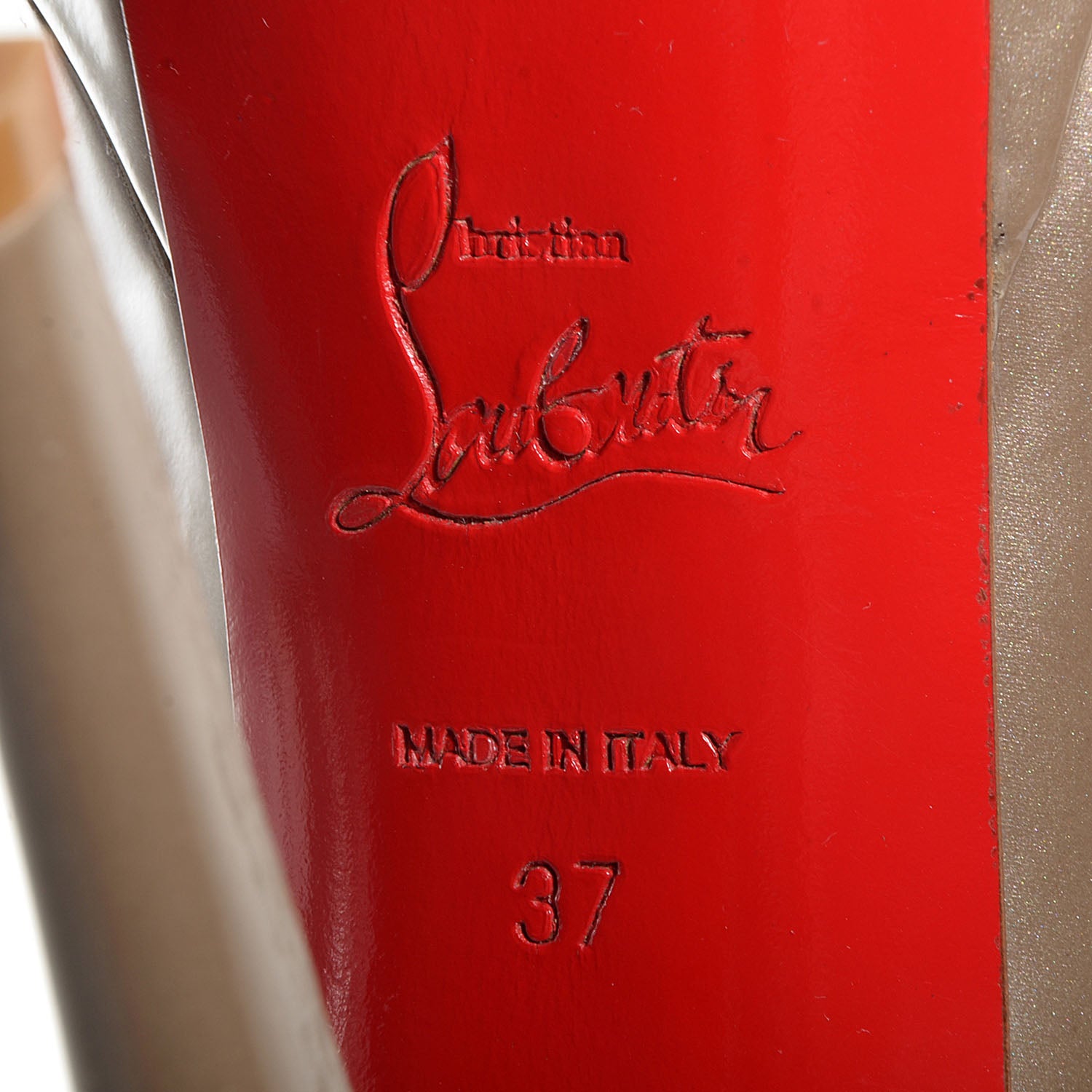 Christian Louboutin Patent Bana 140 Pumps 37 6 of 7