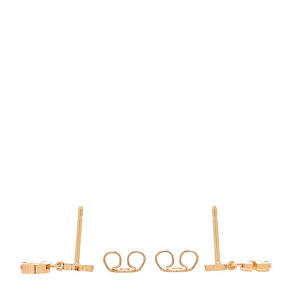 Gucci 18K Yellow Gold GG Running Star Earrings 2 of 4
