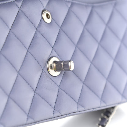 Chanel Lambskin Quilted Medium Double Flap Light Purple 14 of 16