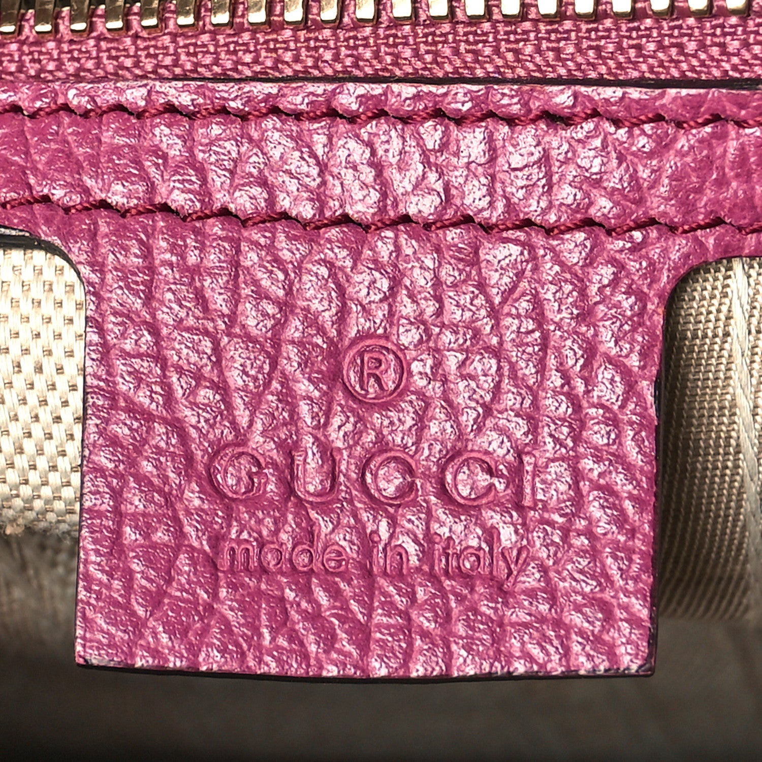 Gucci Dollar Calfskin Dome Bag Purple 6 of 10